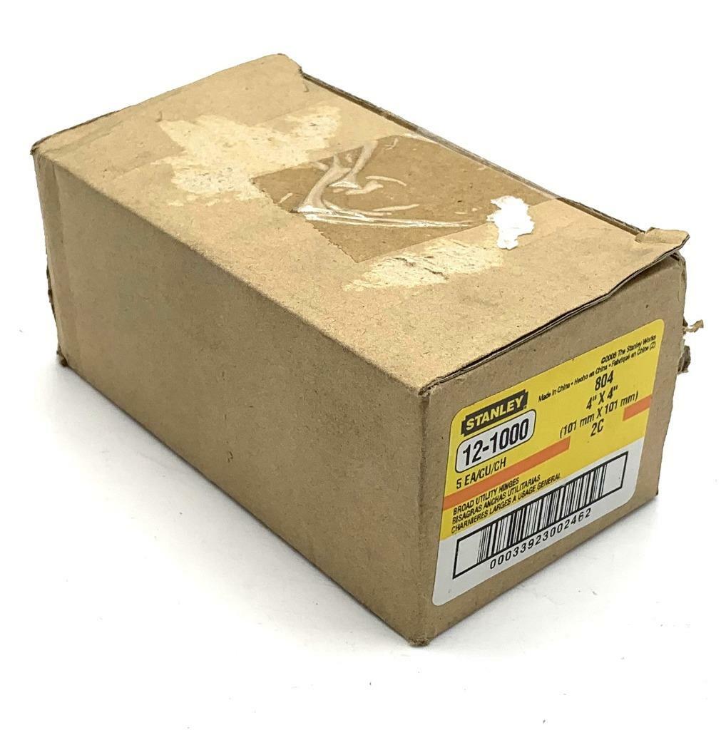 Stanley 12-1000 Broad Utility Hinges 4" X 4" - Pack of 5