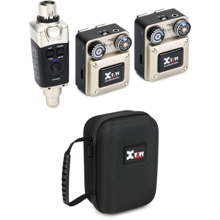 Xvive U45R2 Wireless In-ear Monitoring System with Case - 5.8GHz
