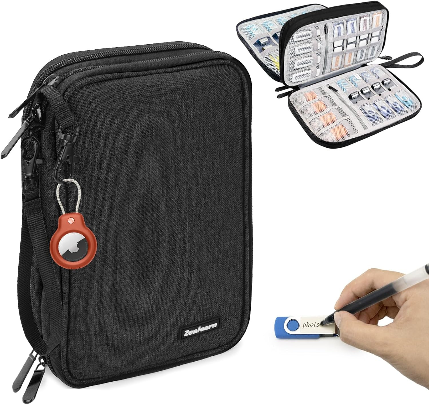 Flash Drive Case, Thumb Drive Holder, USB Case Organizer,For Sandisk/Samdata/Sam