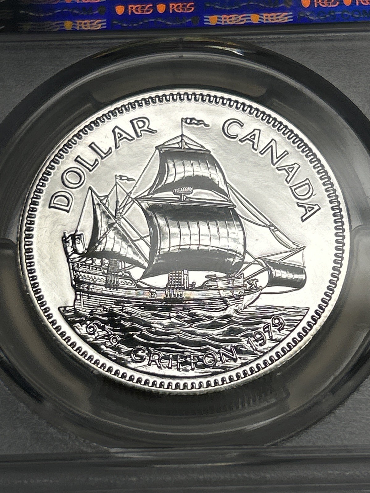 1979 Canada $1 Griffon Silver Dollar PCGS SP69.