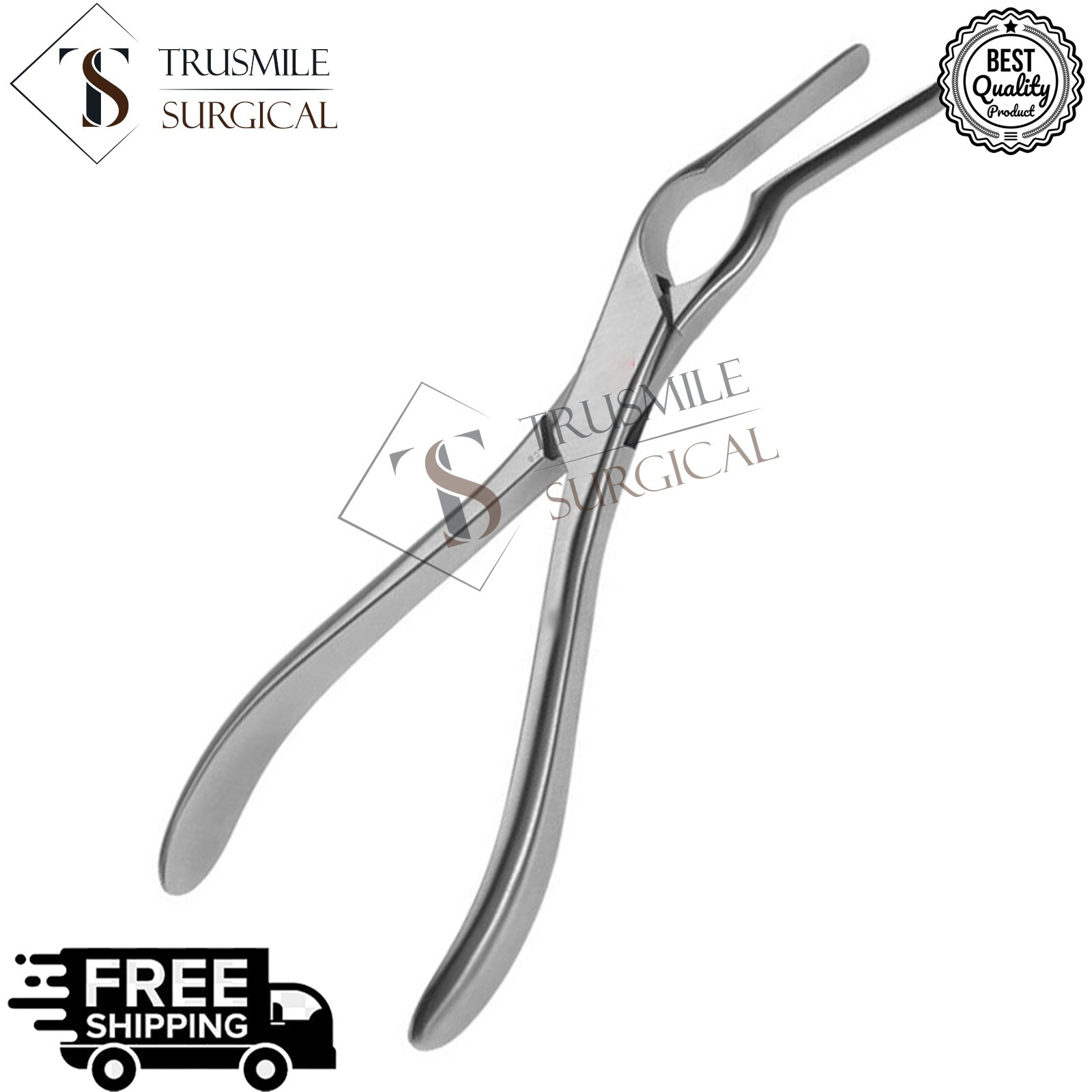 Asch Septum Straightening Forcep 22cm Angled Stainless Steel