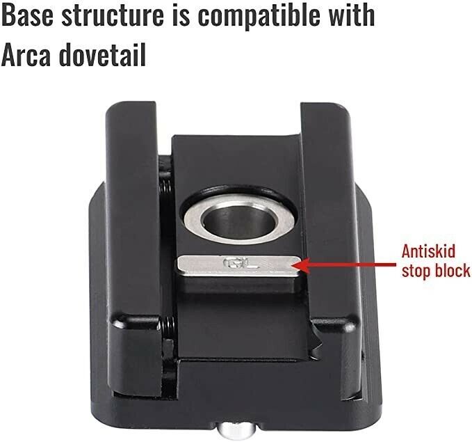NP-60 60mm Picatinny Nato Arca Swiss Adapter Clamp for Rifle Tripod Mount