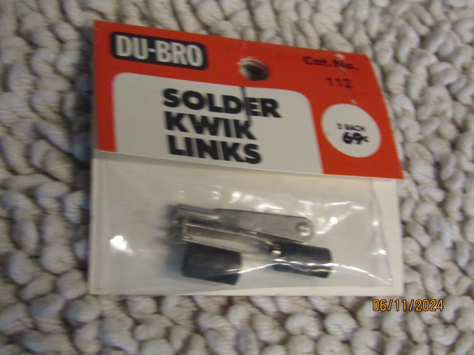 DU-BRO No 112 Solder Kwik Links Model Airplane Set of 2 NOS NIB NIP Made in USA