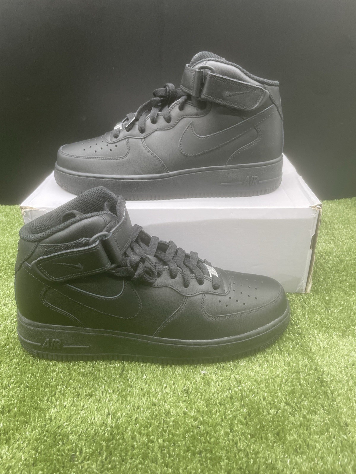 [CW2289-001] Mens Nike Air Force 1 Mid '07 'Triple Black' SIZE 9