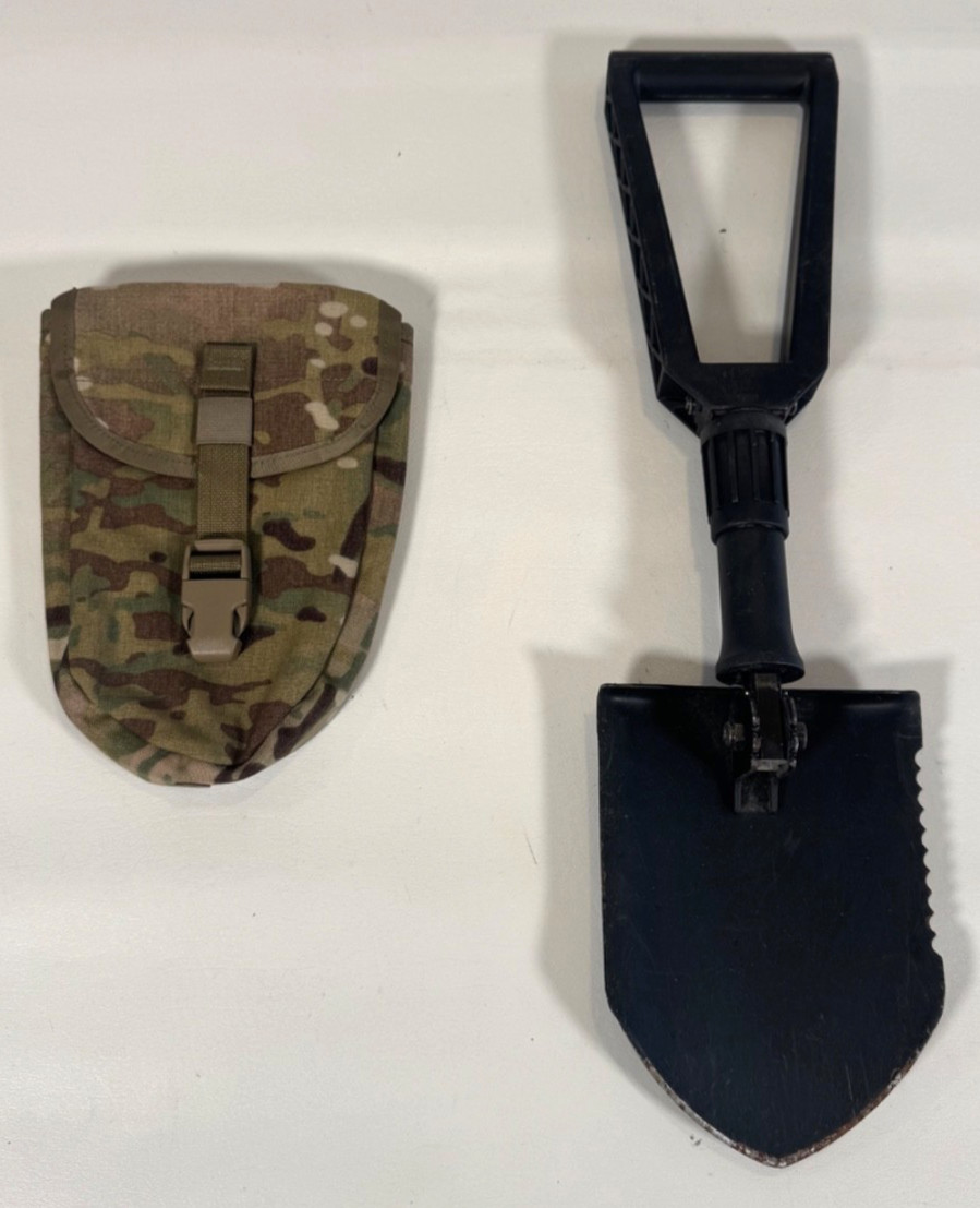 Gerber USGI Military Entrenching E-tool Etool Shovel & New Multicam Cover Pouch
