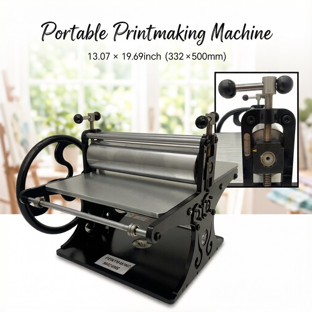 Portable Printmaker Etching Press 13*19in for Woodblock Copperplate Printmaking