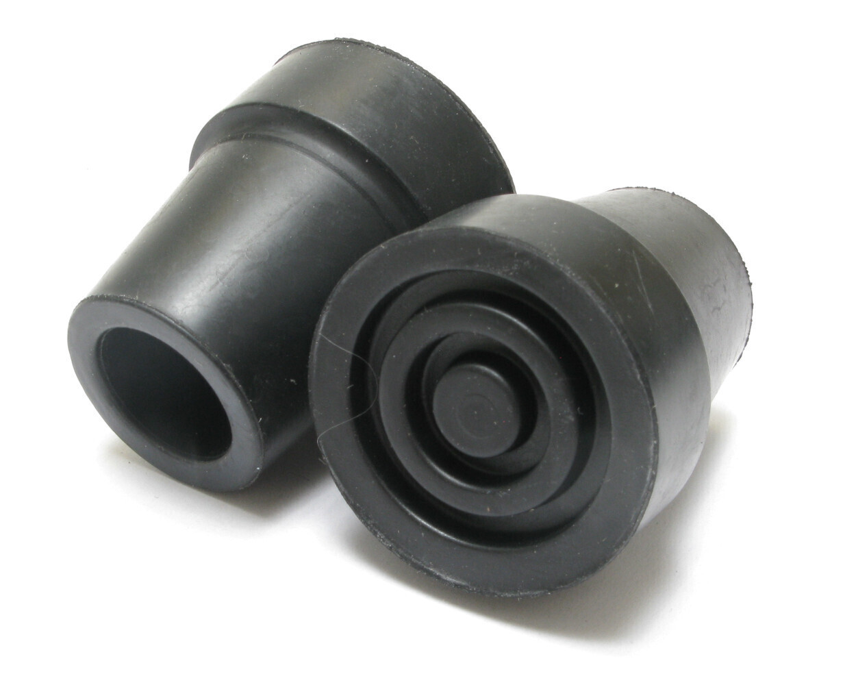 Replacement Rubber Cane Tips, Black, 3/4 Inch, 10 Pieces