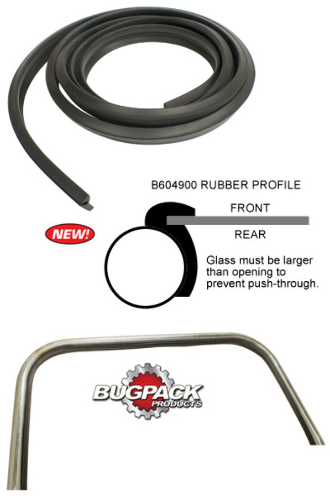 Windshield Rubber for Chassis, 12 Ft. - VW Dune Buggy Baja EMPI Bugpack B604900