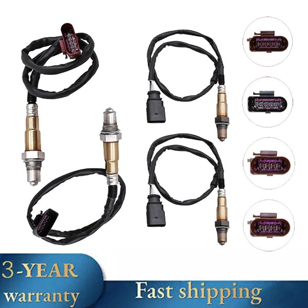 4pcs Oxygen Sensor Upstream+Downstream For 2013-2018 Audi S6 S7 S8 4.0L V8 Turbo