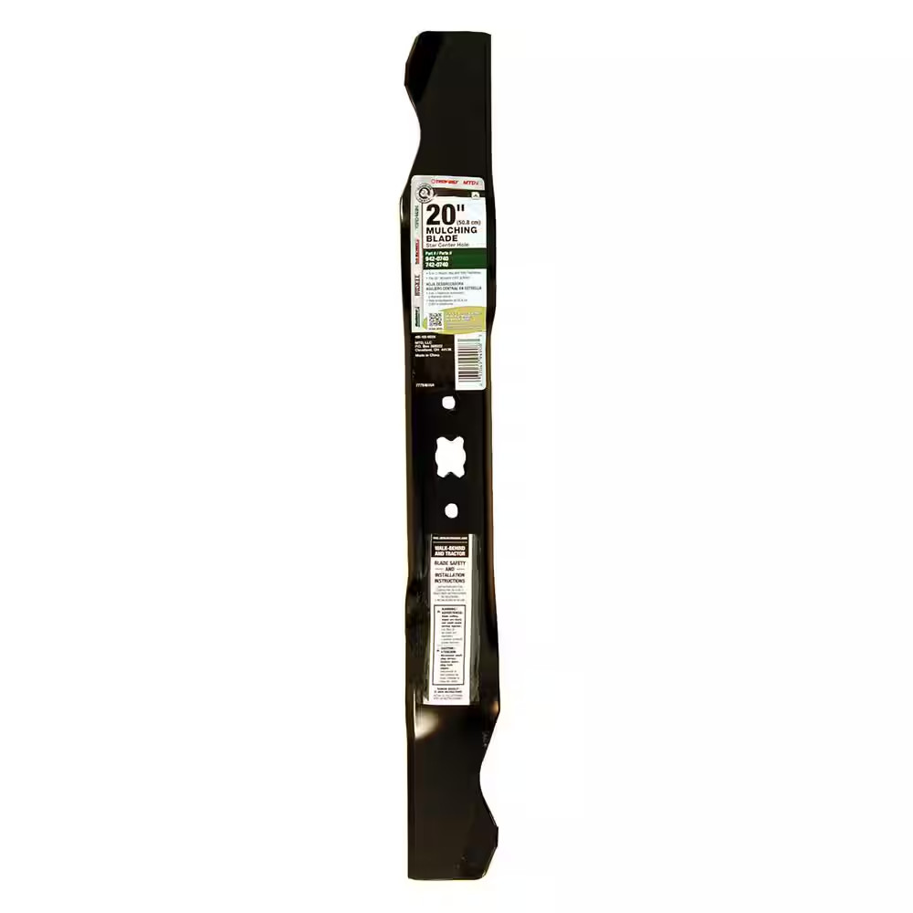 Original Equipment 3-In-1 Blade for 20 In. Walk-Behind Lawn Mowers with a Bow-Ti