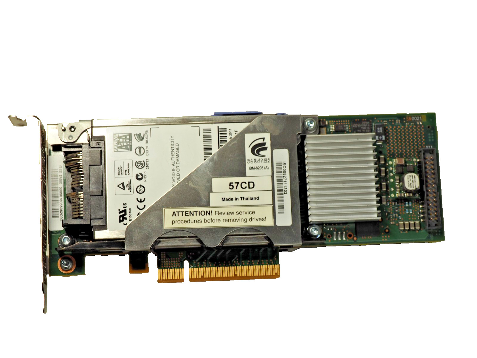 IBM 74Y6406 SAS 3GB 0-Port PCIe (x8) eMLC SSD Adapter w/4*200GB 1.8" SSD