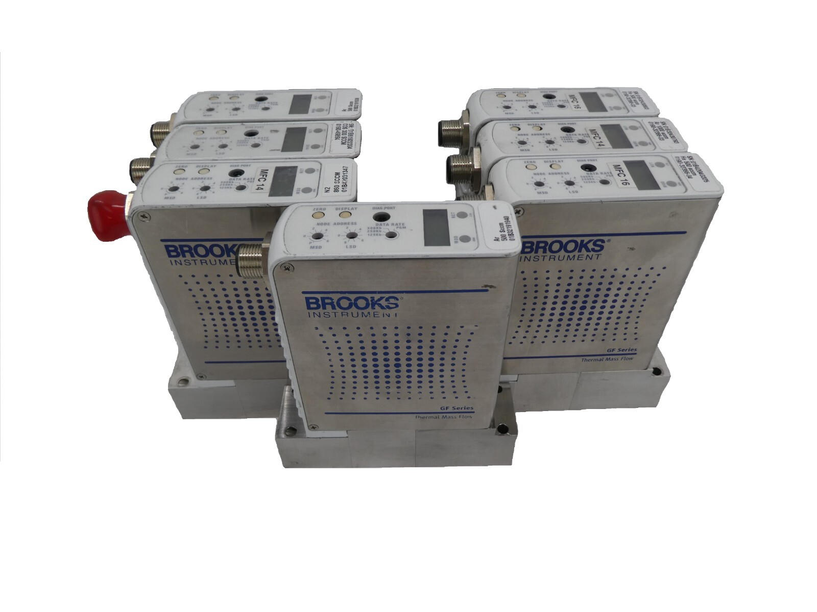 Brooks GF-125CXXC Mass Flow Controller MFC N2 Reseller Lot of 7 Working Surplus