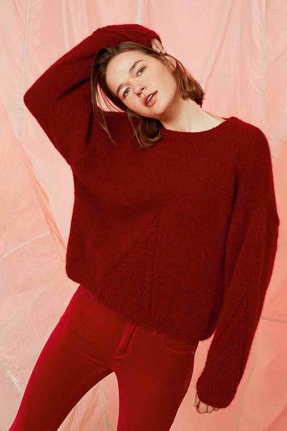 Pullover - Lang Yarns Malou Light - Model Package Knitting Package With A