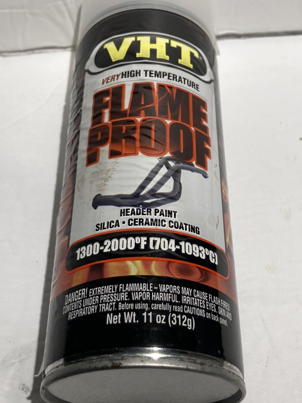 Engine Header, Paint Satin Silica Ceramic Coating 11oz VHT SP115 Shakes Well