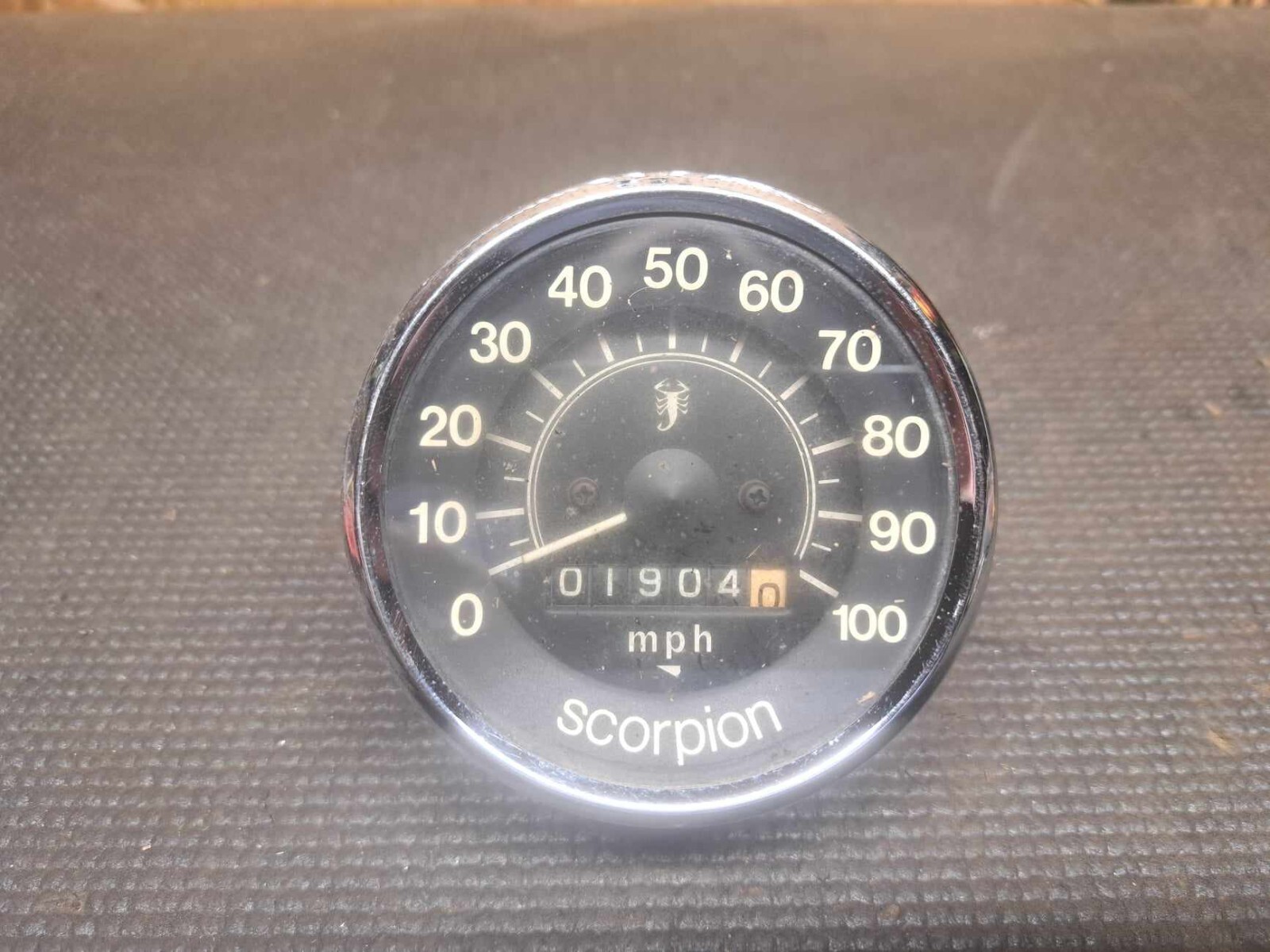 Vintage Scorpion Snowmobile Speedometer 1904 Miles SHIPS WORLDWIDE
