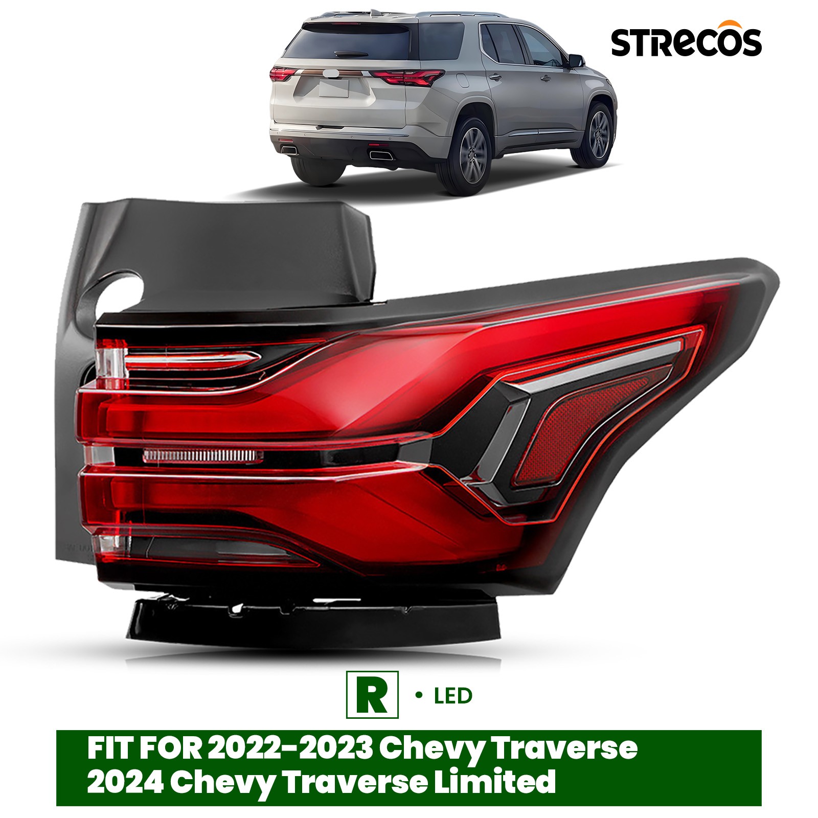 For 2022 2023 Chevy Traverse 2024 Traverse Limited LED Tail Light Passenger RH
