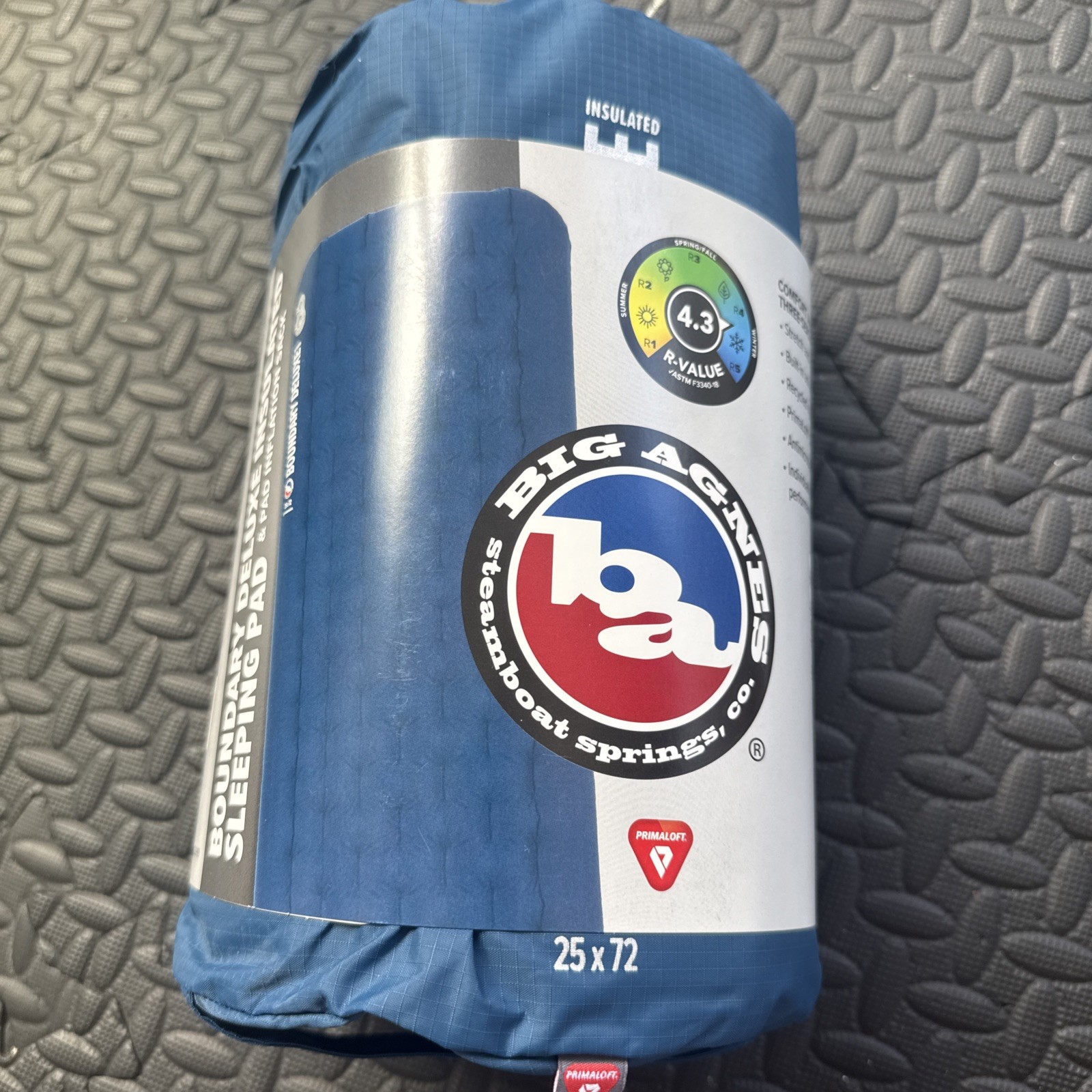 Big Agnes Boundry Deluxe Insulated Sleep Pad & Inflation Sack 25’’x78’’32oz