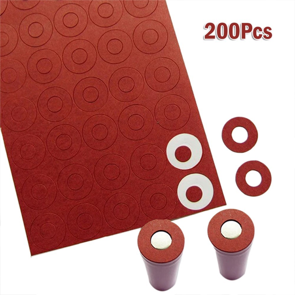 Battery Insulators Paper Cardboard Hollow Insulating Red 10mm 2 Sheets