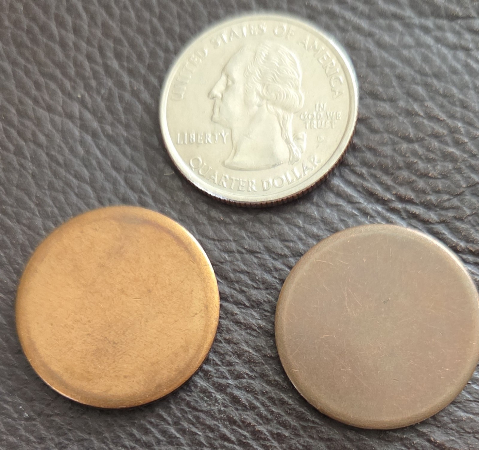 Blank" Quarter Size" Copper(5) Planchett