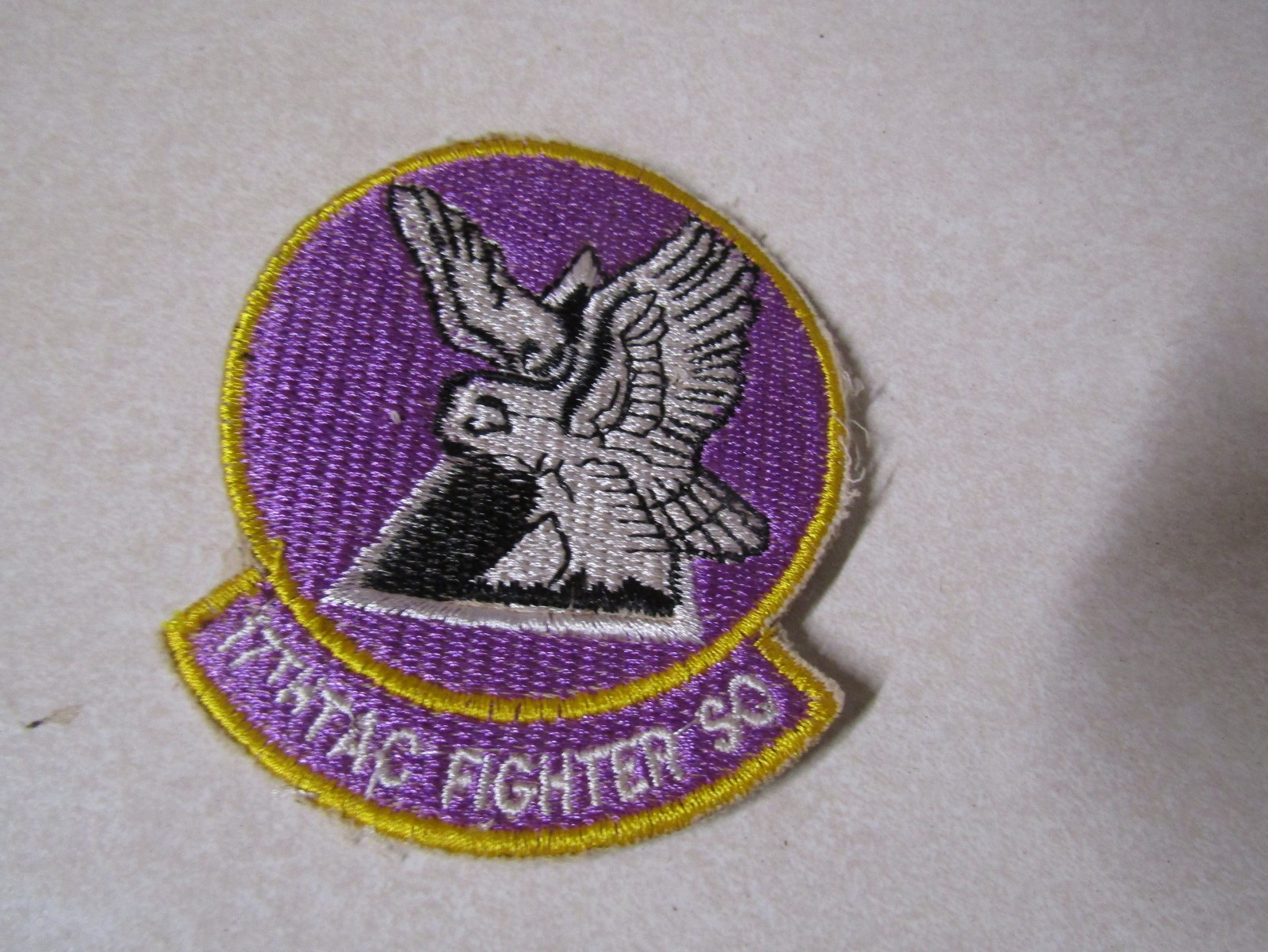 MILITARY PATCH OLD VIETNAM ERA US AIR FORCE 17TH TACTICAL FIGHTER SQUADRON