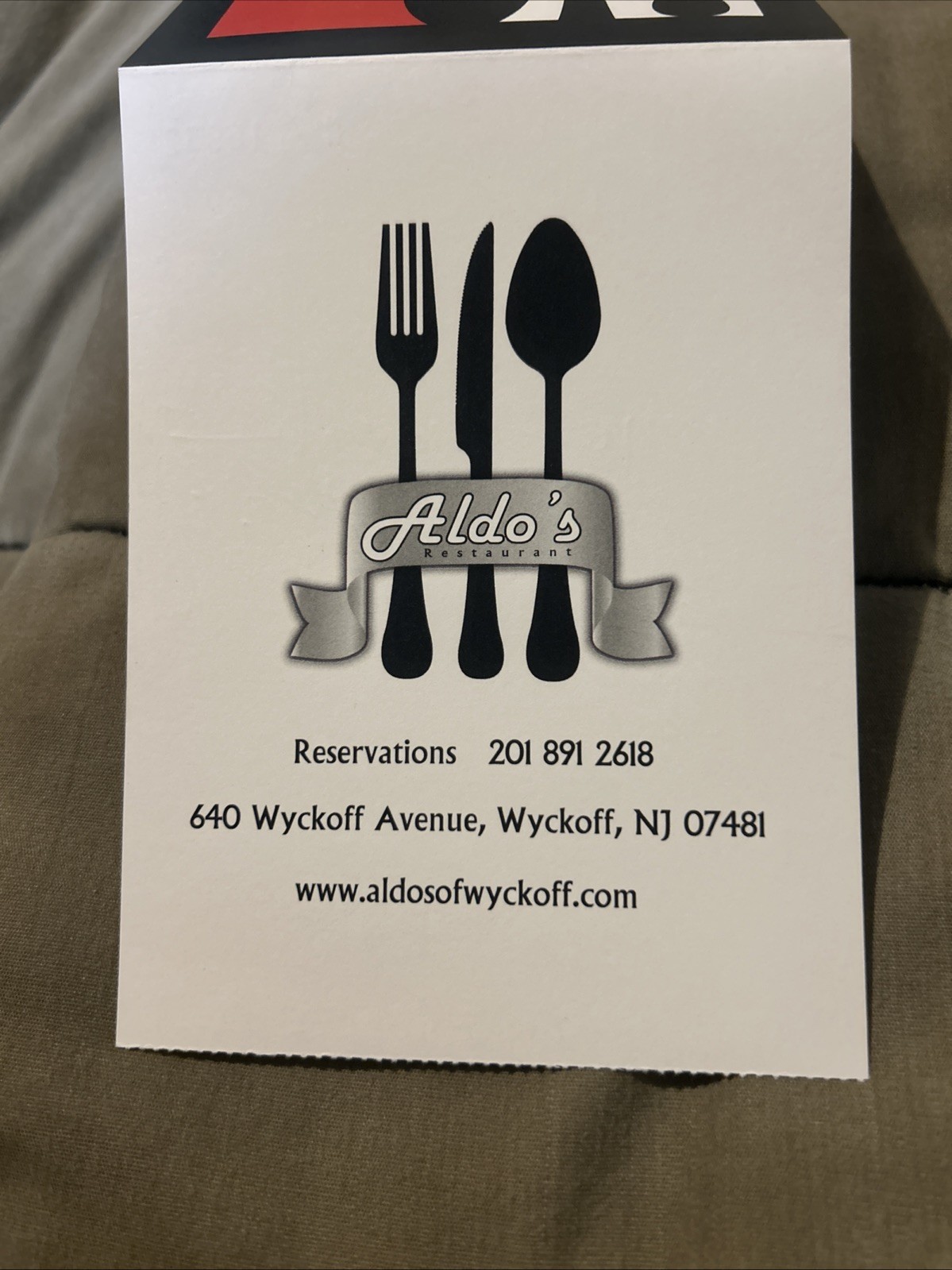 Aldo’s Restaurant Gift Certificate $100