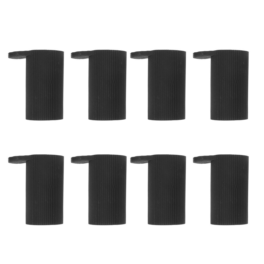 8Pcs Black Plastic Piano Stand Replacement Feet Non Marking Keyboard Foot Pads