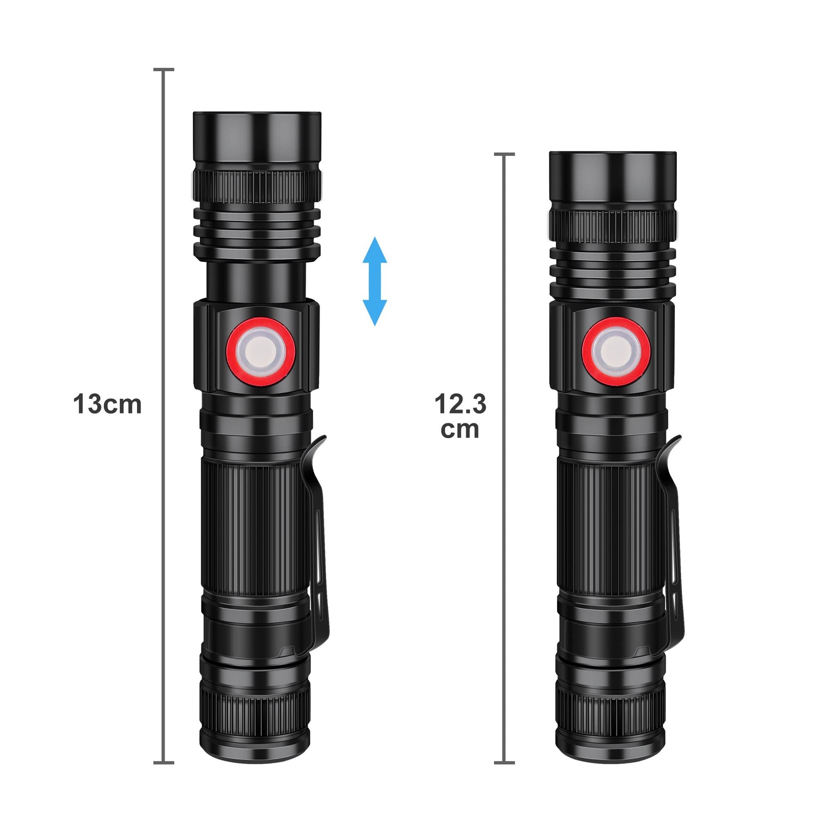 DARKBEAM LED Flashlights A300-White light, A300 White Light - 2 PACK