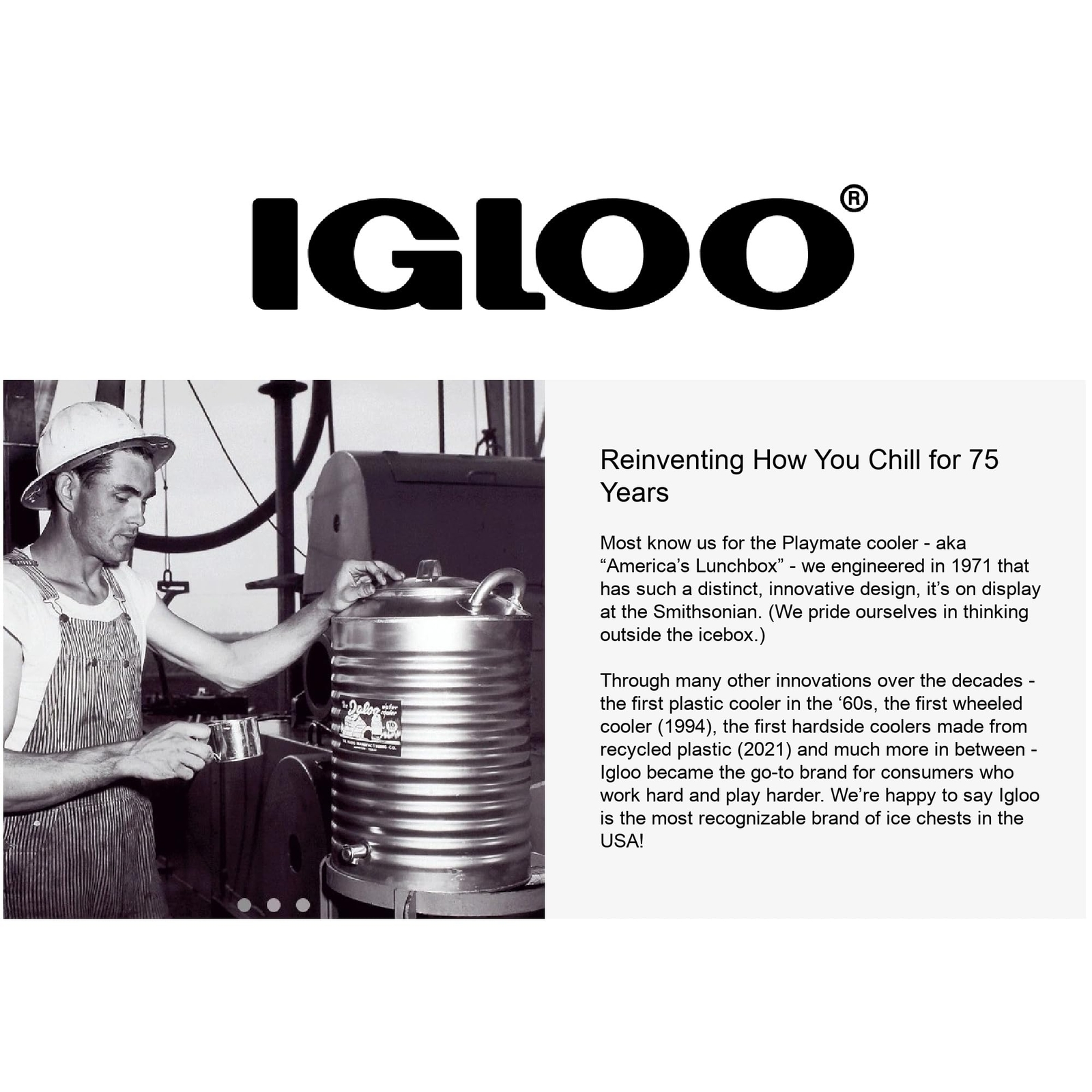 Igloo Cooler Oversized Mechanical Hinge for 150-165 QT Coolers, Black (Single