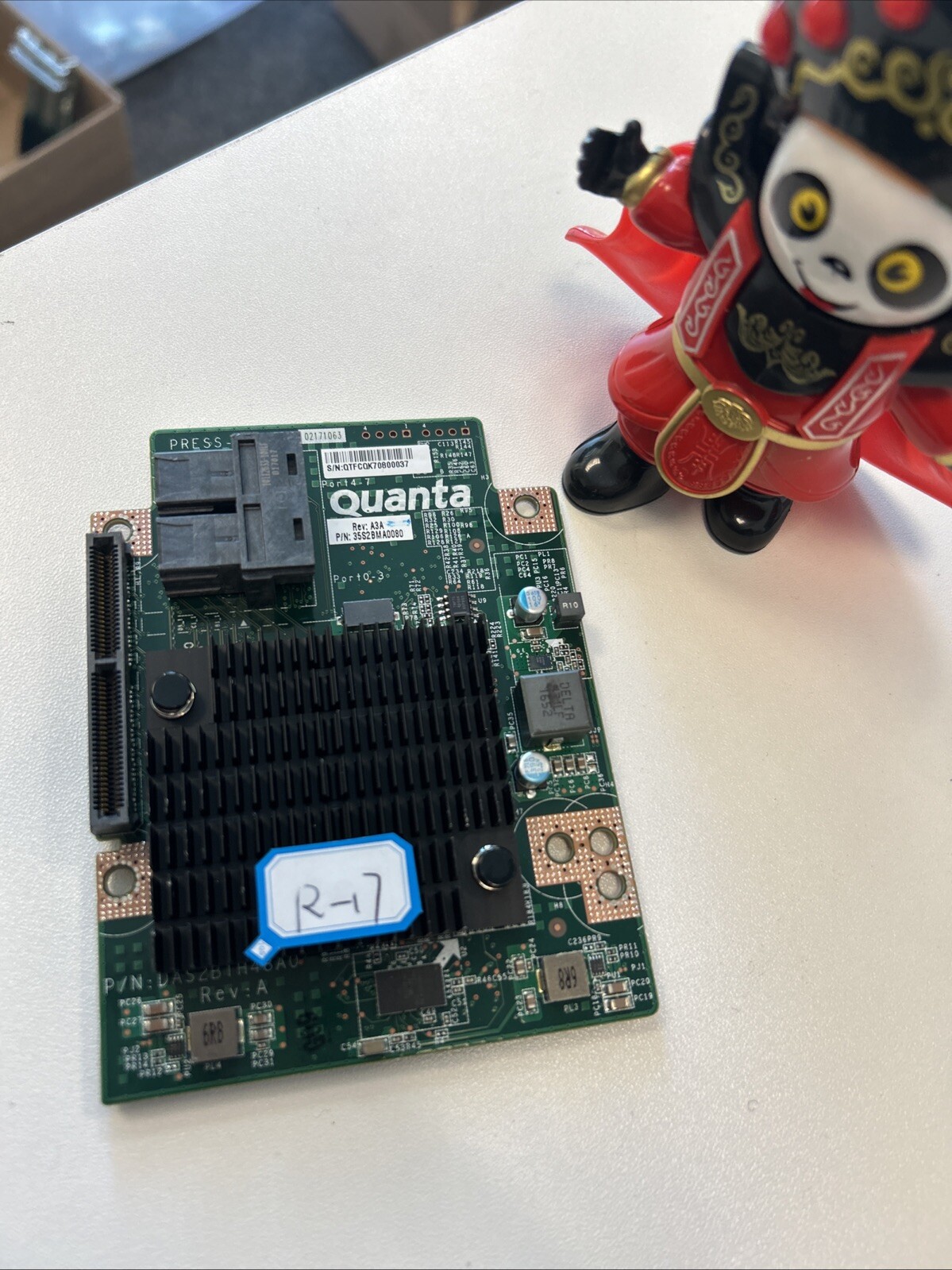 Quanta QS3008 12Gb/s MiniSAS Mezzanine RAID Card P/N: DAS2BTH48A0 Tested Working