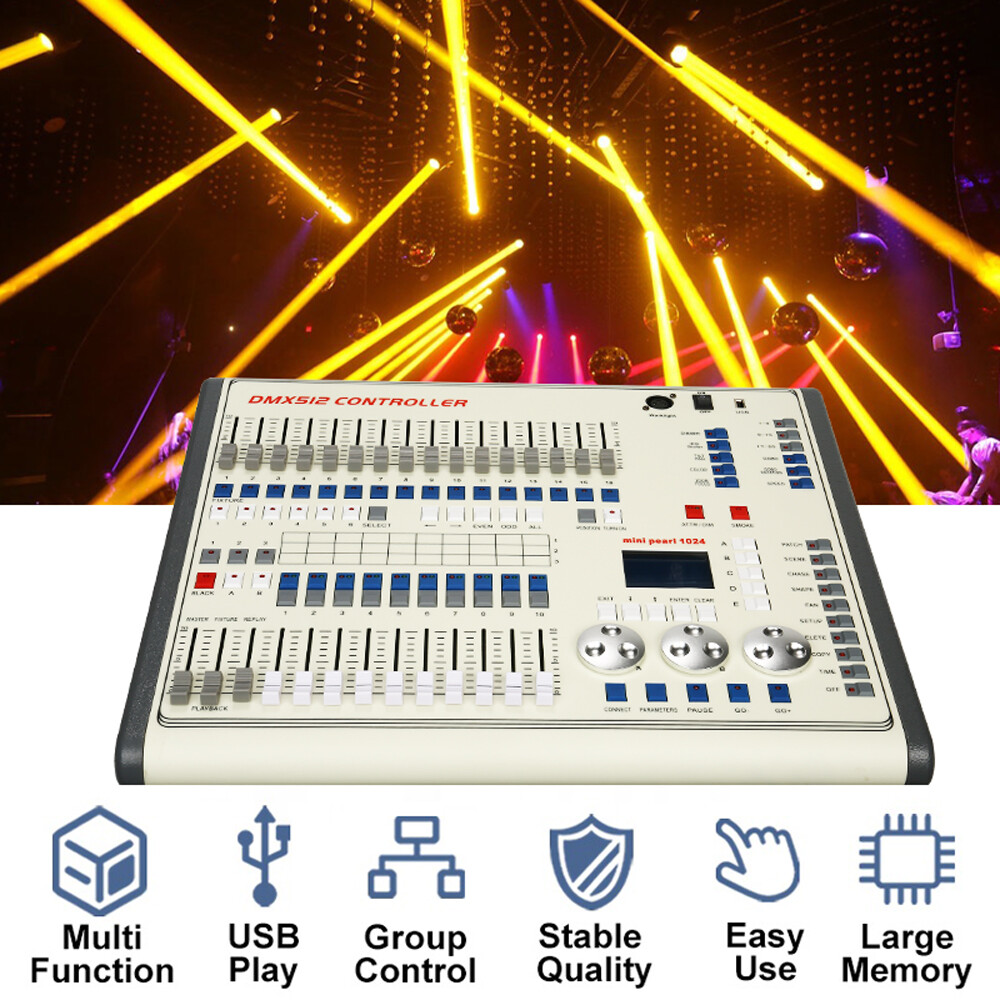 Stage Lighting DJ Controller DMX 1024 DMX Console for Wedding Disco Night Club