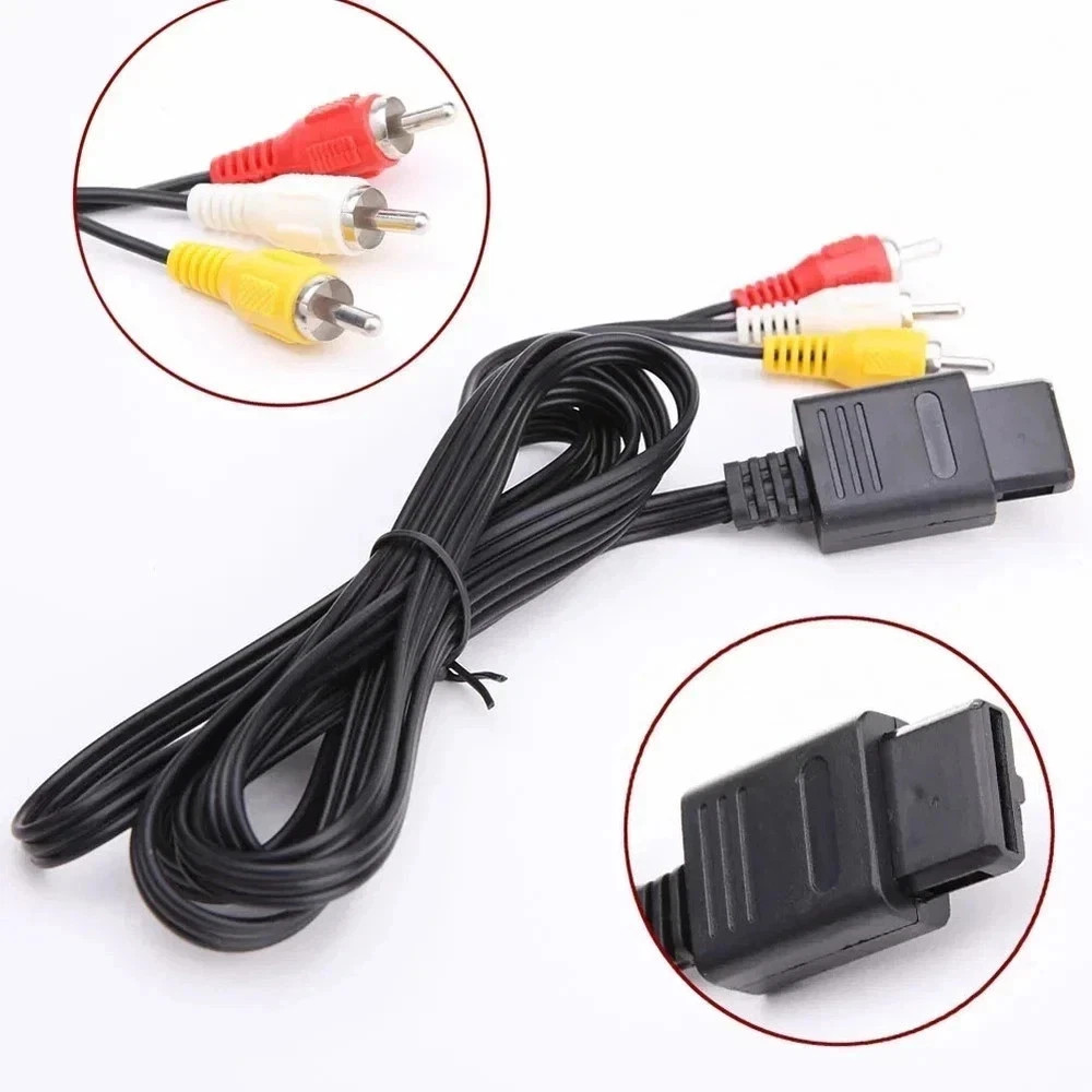 AV TV Audio Video Stereo Cable Cord For Nintendo 64 N64 for SNES Gamecube