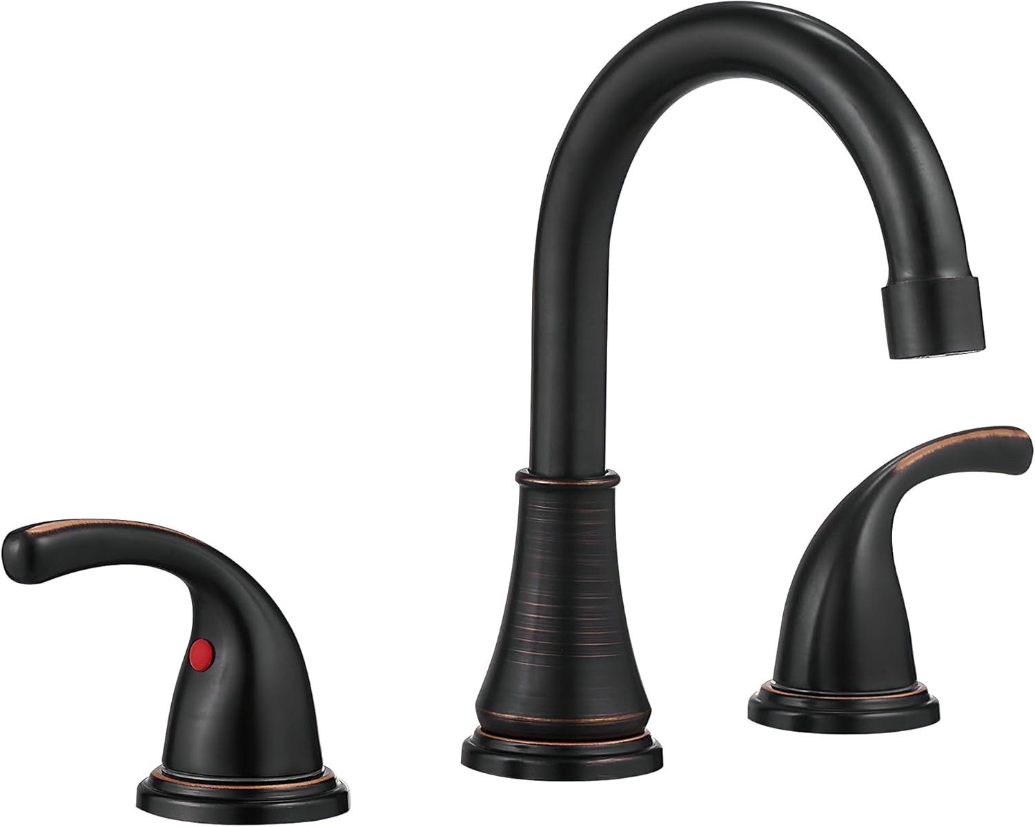 Bathroom Faucet 3 Holes, 8 Inch Widespread Faucet 2 Handle Bathroom Sinks Faucet