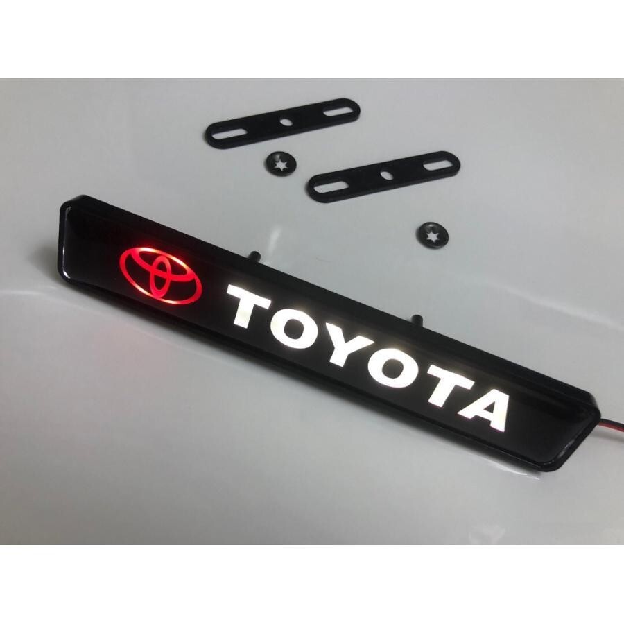 For TOYOTA Glowing LED Grill Emblem 164 x 29mm (6.45 x 1.14 inch) Illumination