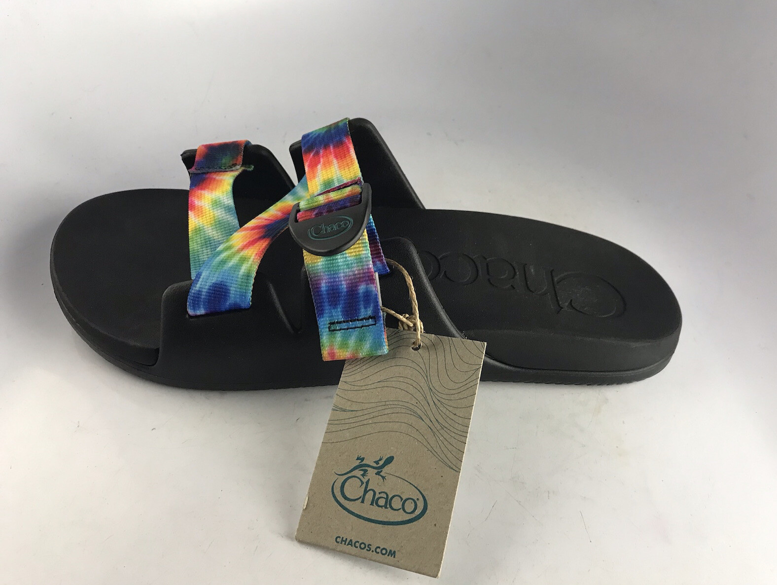 CHACOS Men's Chillos Slide Dark Tie Dye Adjustable Strap Sandals Sz 11