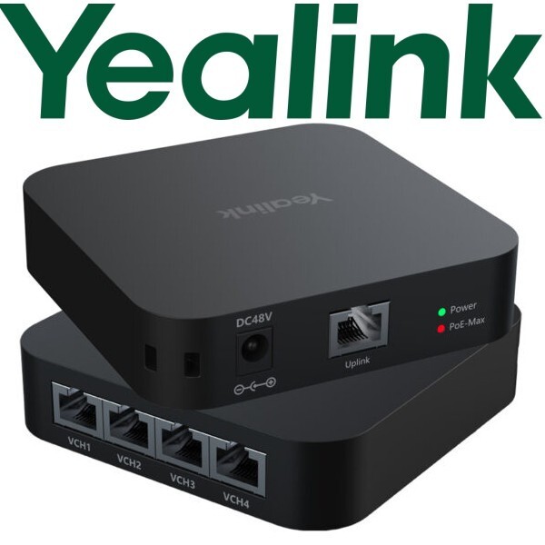 Yealink RCH40 E2 Gigabit PoE+ Switch 4 Gigabit Downlink 1 Gigabit Uplink