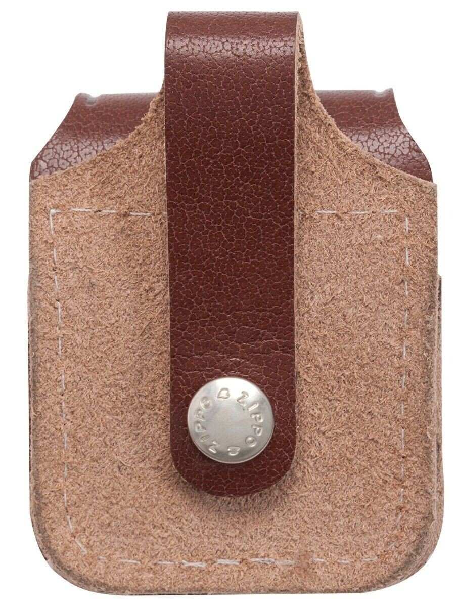 Zippo LPLB, Brown Leather Lighter Loop Pouch, NEW