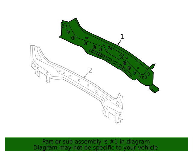 Genuine Ford Panel Assembly Back Lower LJ7Z-7840320-A