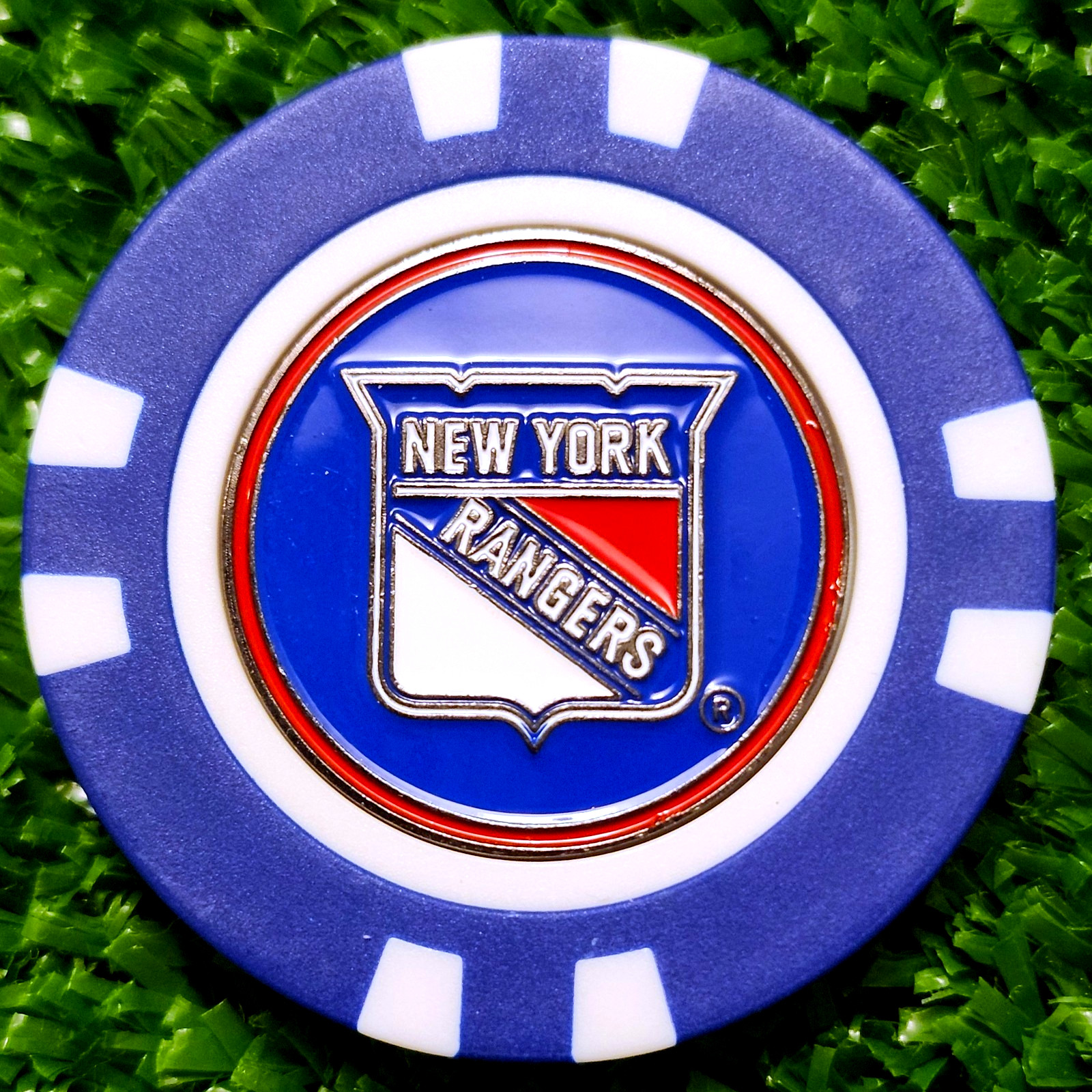NHL New York Rangers Golf Ball Marker Magnetic Poker Chip New