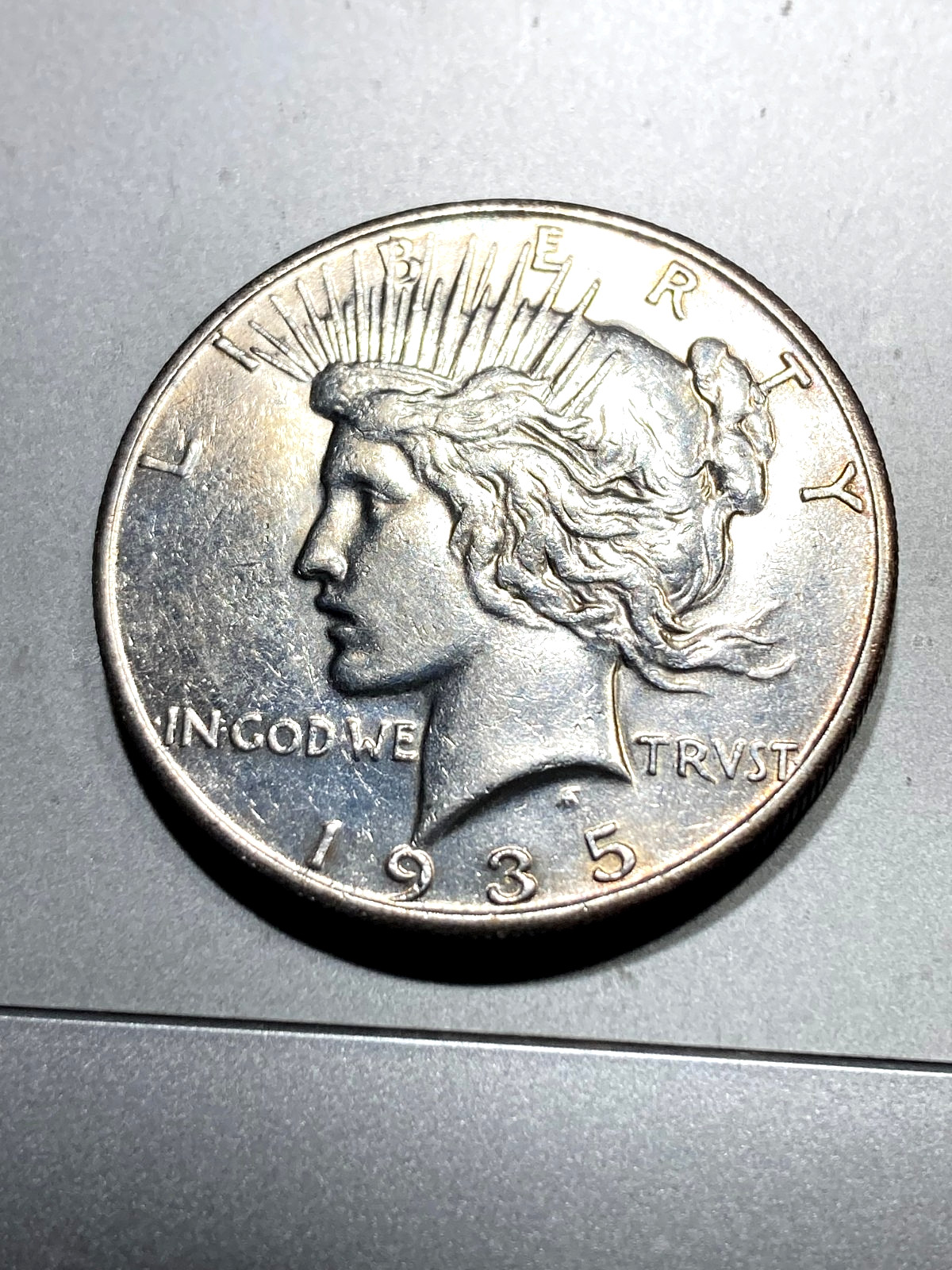 1935-S HIGH GRADE AU/BU KEY DATE LOTS OF LUSTER, BEAUTIFUL COIN & LIGHT TONING!!