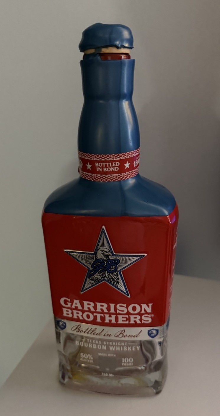 Special Edition Garrison Brothers Bourbon Whiskey Bottled In Bond 750ml empty