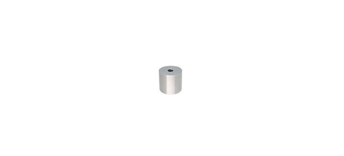 316 Brushed Stainless Standoff Base 1-1/2" Diameter by 1" in Length