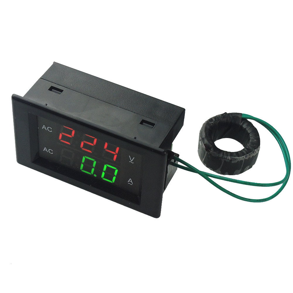 AC 500V 100A LED Digital Volt Watt Voltage Ampere Panel Meter Voltmeter Ammeter