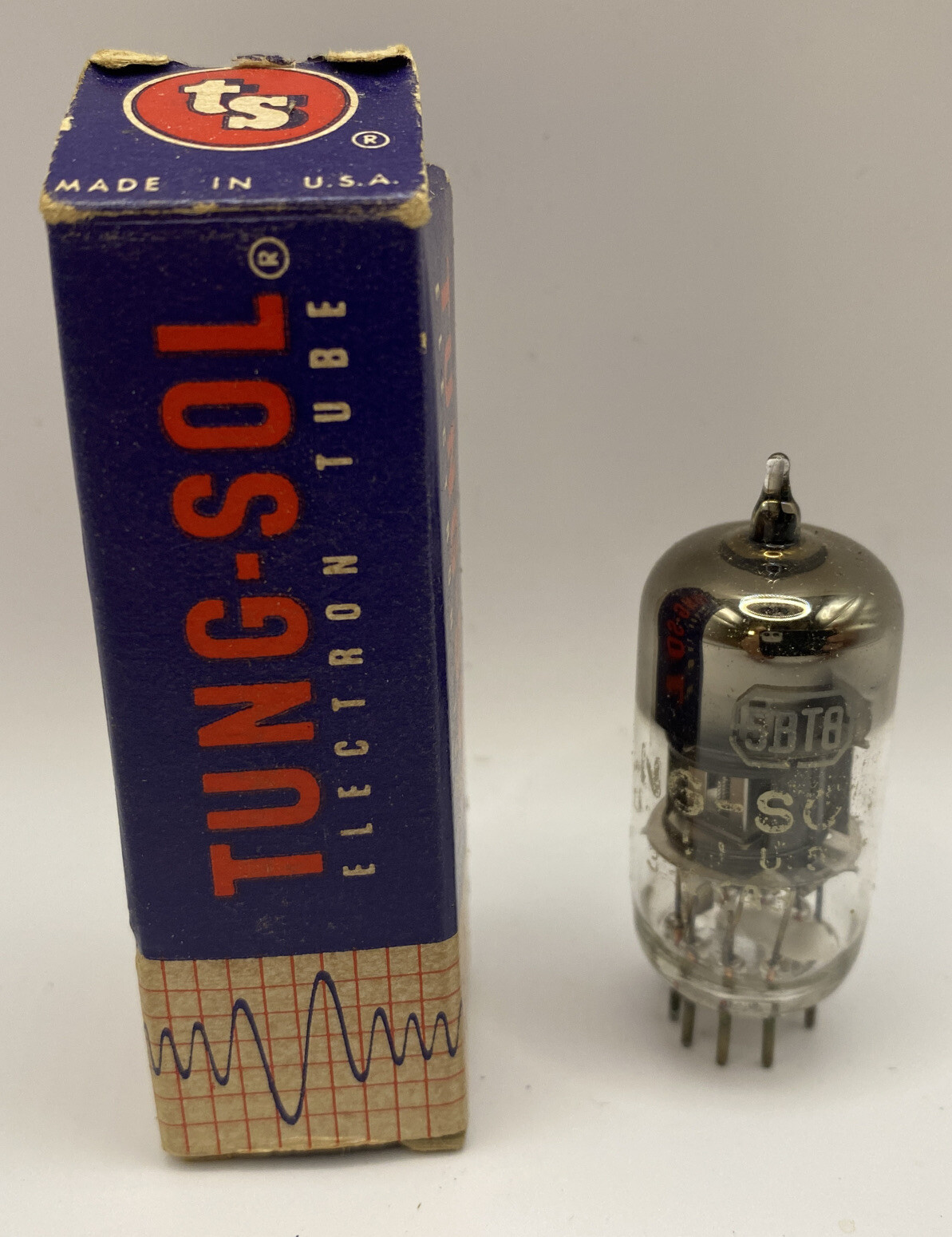 Vintage Tung-Sol Electron/ Vacuum Tube 5BT8 w/ Box TESTED With Photos!
