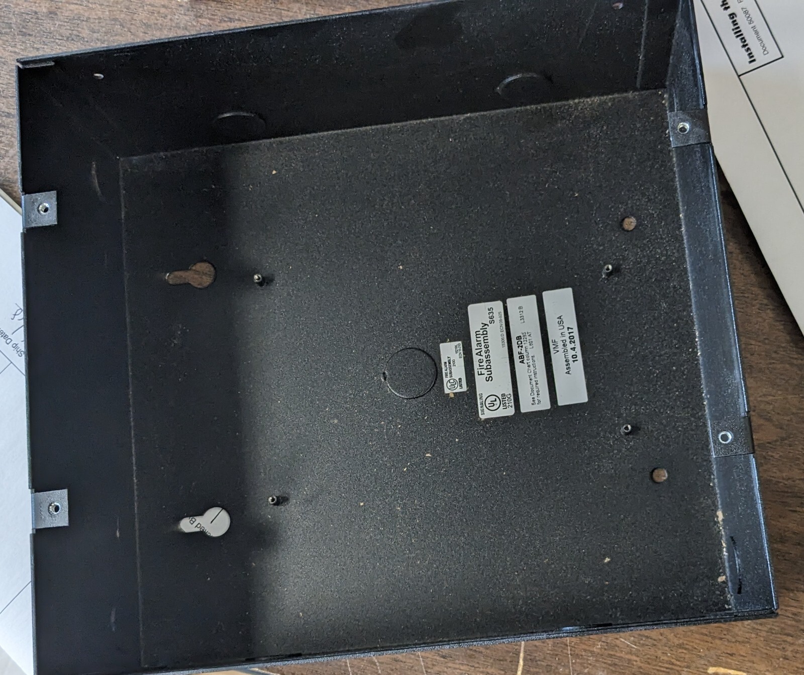 NOTIFIER ABF-2DB - Annunciator Flush Box without Glass Door