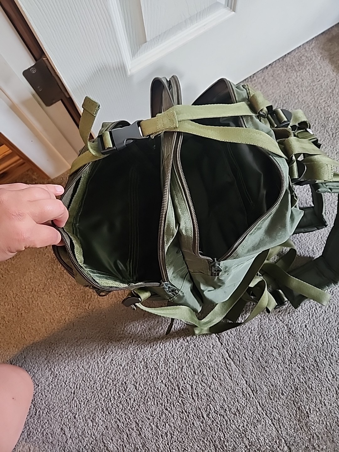 LA MONTANA GREEN CANVAS ARMY STYLE Bag