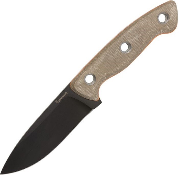 Browning Small Desolation Fixed Knife 3.75" 440C Steel Balde Micarta Handle