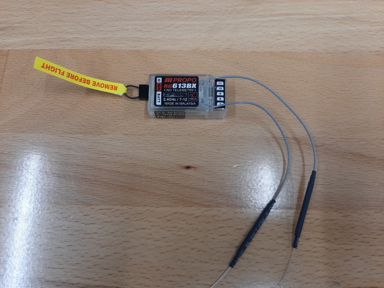 JR RG613BX-B DMSS CH7-12 Receiver