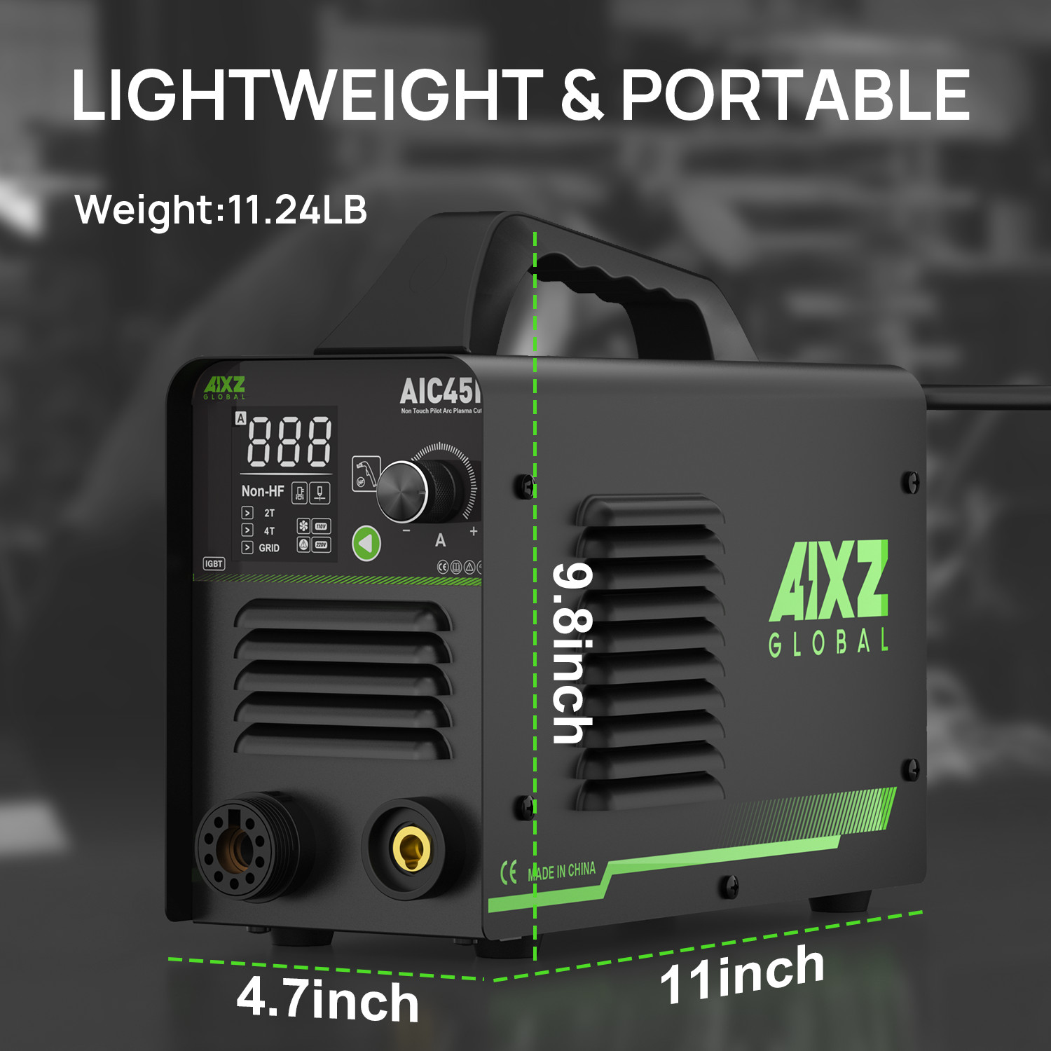 45A Non-Touch Pilot Arc Non-HF IGBT Plasma Cutting Machine AIXZ Dual Voltage US