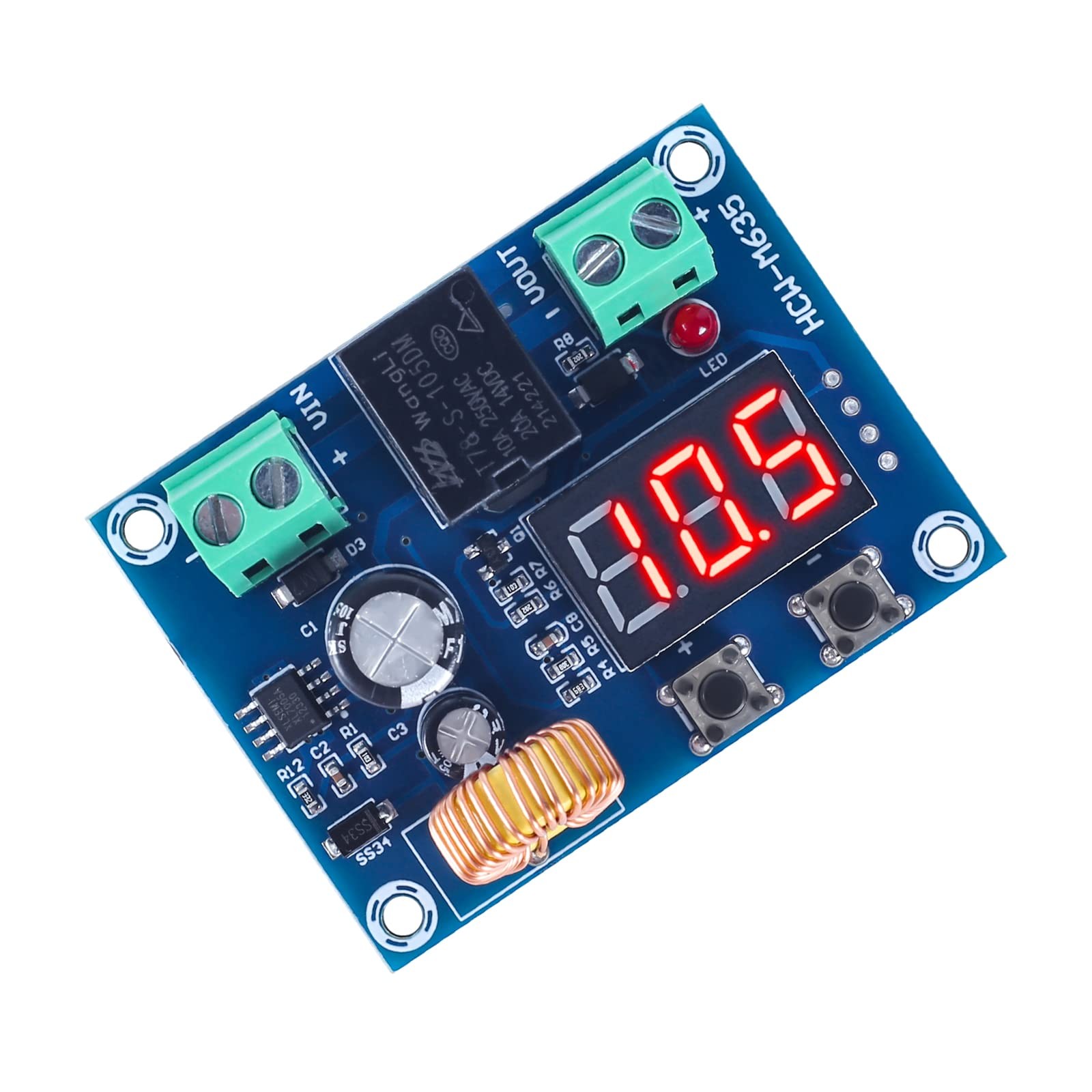 ICSTATION Digital Low Voltage Protector, DC 1236V 20A Low Voltage Cutoff Disc...