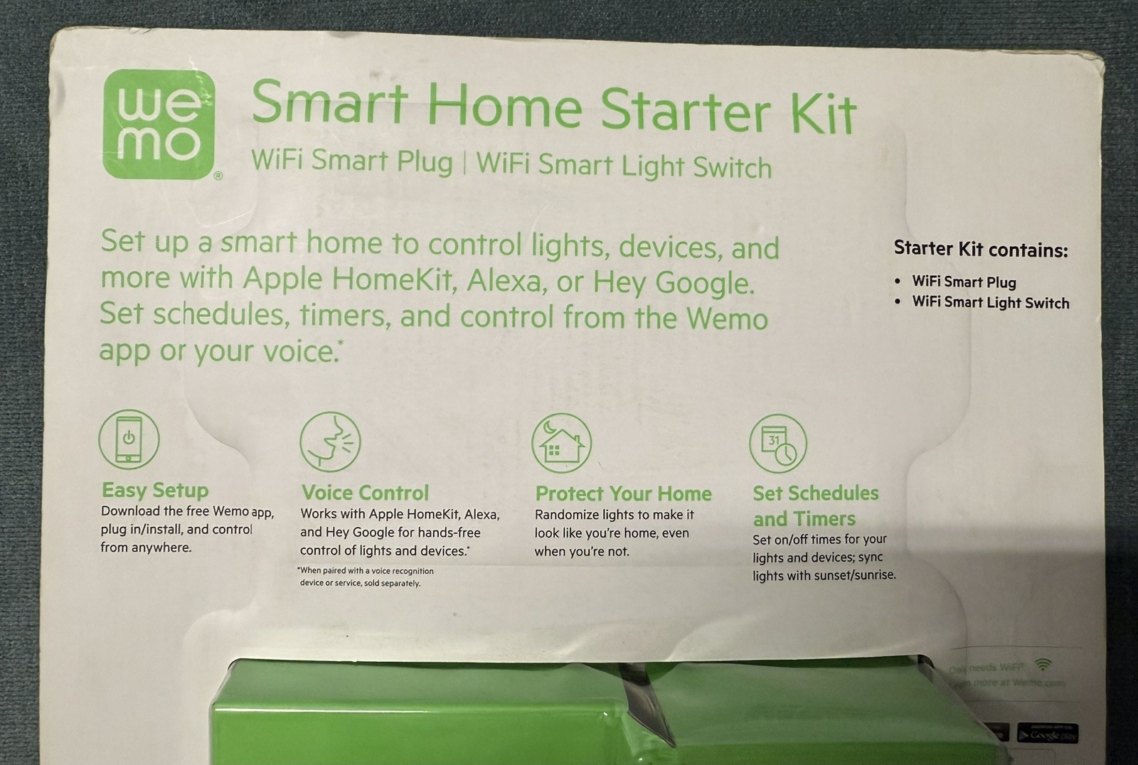 New Wemo Smart Home Starter Kit Smart Plug Switch Controlled Google Apple Alexa